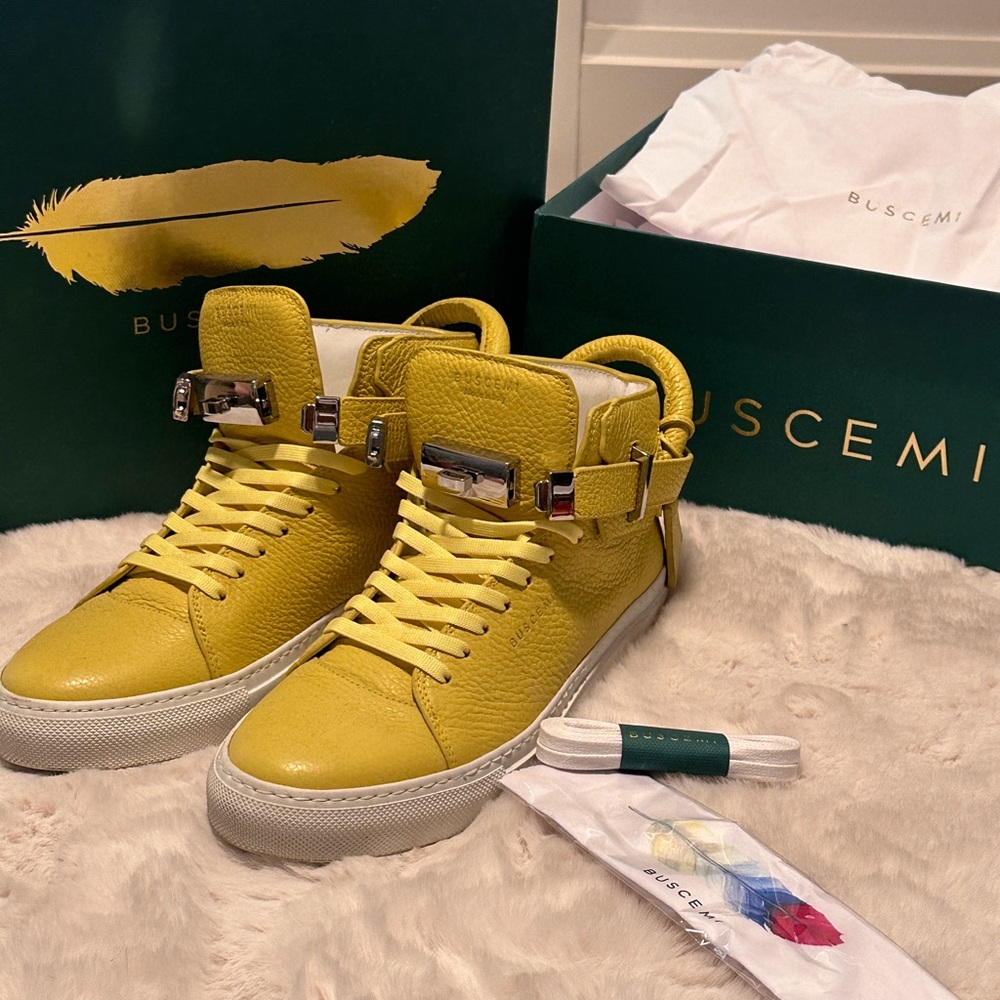 Buscemi Alce Yellow 100mm size 9 (39)